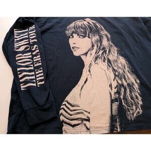 Official Taylor Swift The Eras Tour Dates Shirt Long Sleeve 2XL Concert Merch